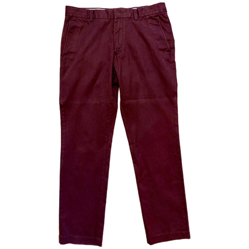 Banana Republic Slim Aiden Mens Maroon Chino 33x32